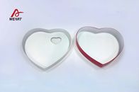 Valentine Day Customized Heart Shape Paper Jewelry Boxes With PET Window Lid