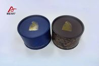 Small Surface Hot Stamping Jewelry Round Gift Boxes For Ring Package , Recycled